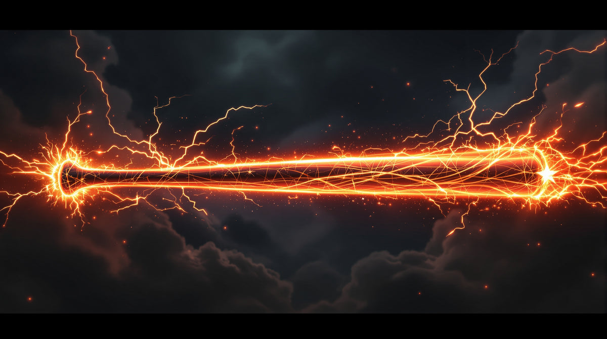Kaio-Ken Roll bat wrapped in fiery red anime energy aura and lightning