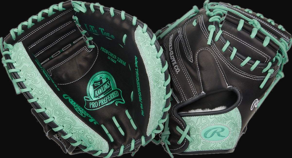 Rawlings Pro Preferred PROSCM33-23BM Model 33" Baseball Catcher's Mitt [bgblk]