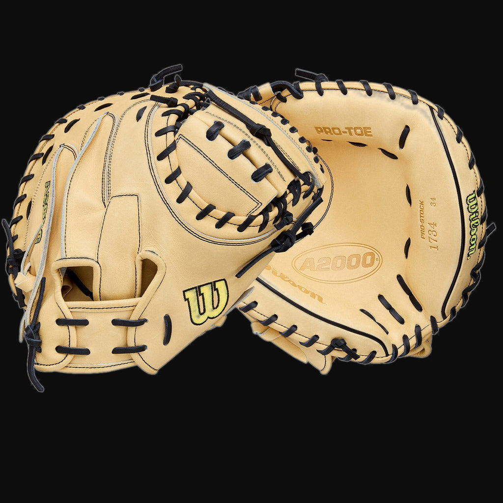 Wilson A2000 Classic 1734 Blonde Model 34" Baseball Catcher's Mitt [bgblk]