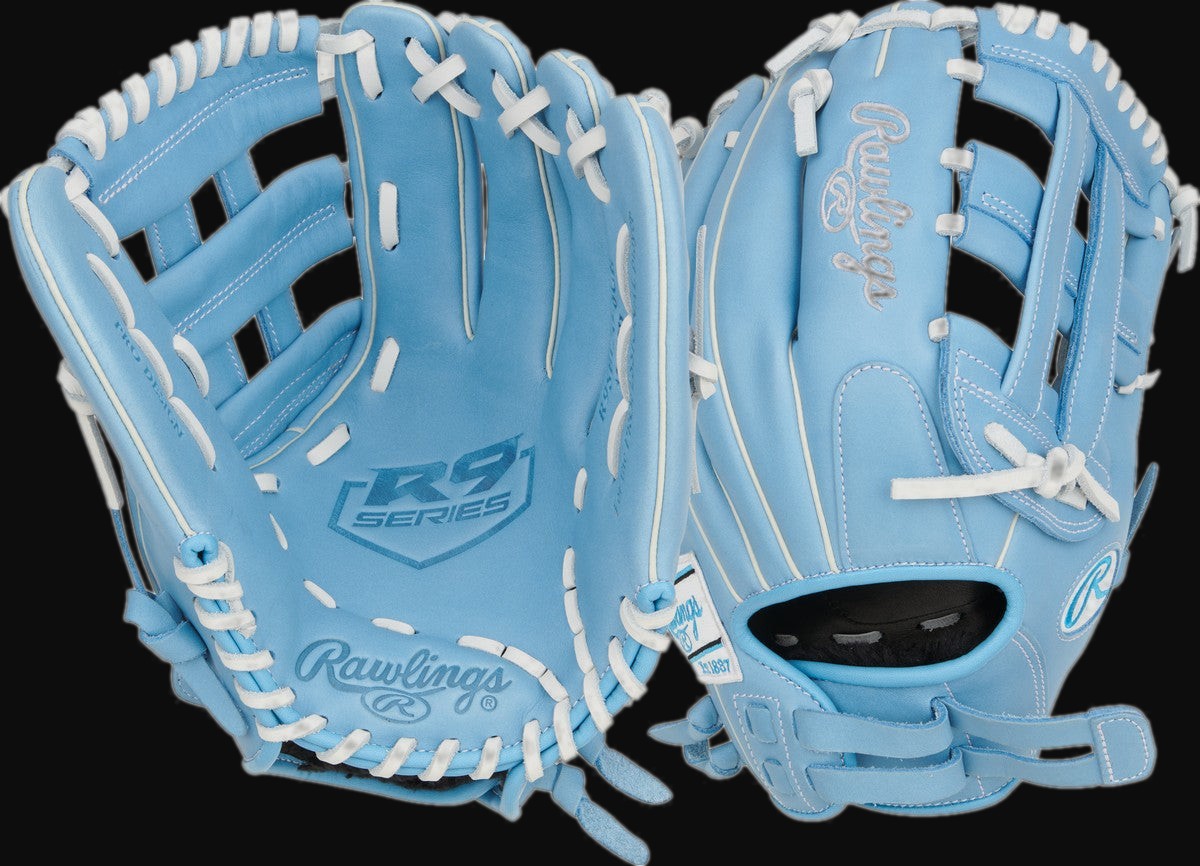Rawlings R9 RR9SB120-6CB 12" Fastpitch Softball Outfield Glove [bgblk]