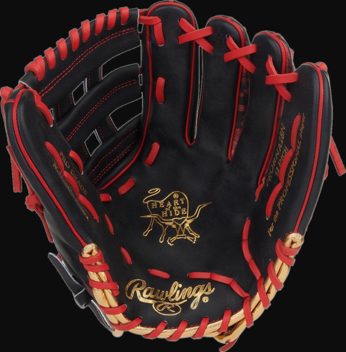 Rawlings Heart of the Hide PRORNA28N Nolan Arenado Model 12" Baseball Infield Glove [bgblk]