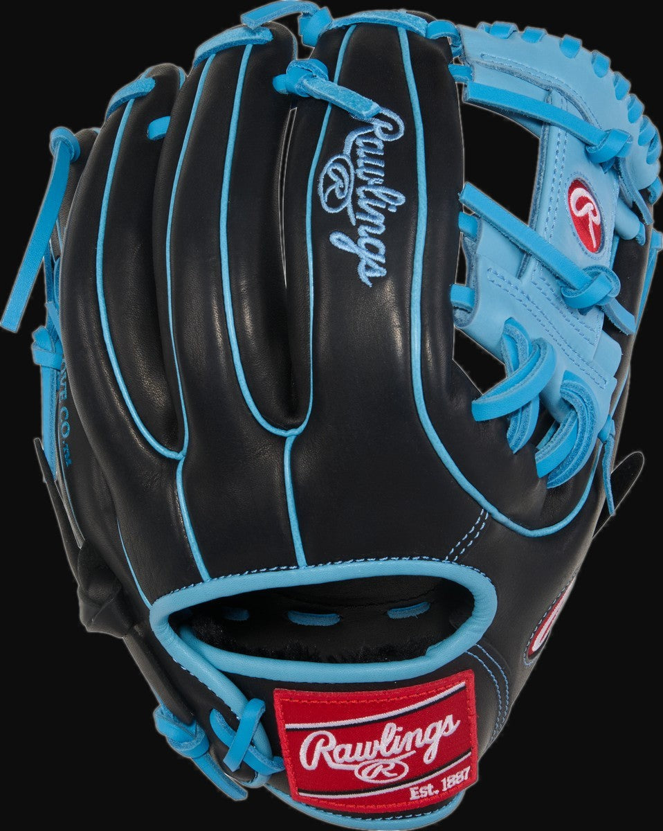 Rawlings R9 Series R9314-2BCB Model 11.5" Baseball Infield Glove [bgblk]