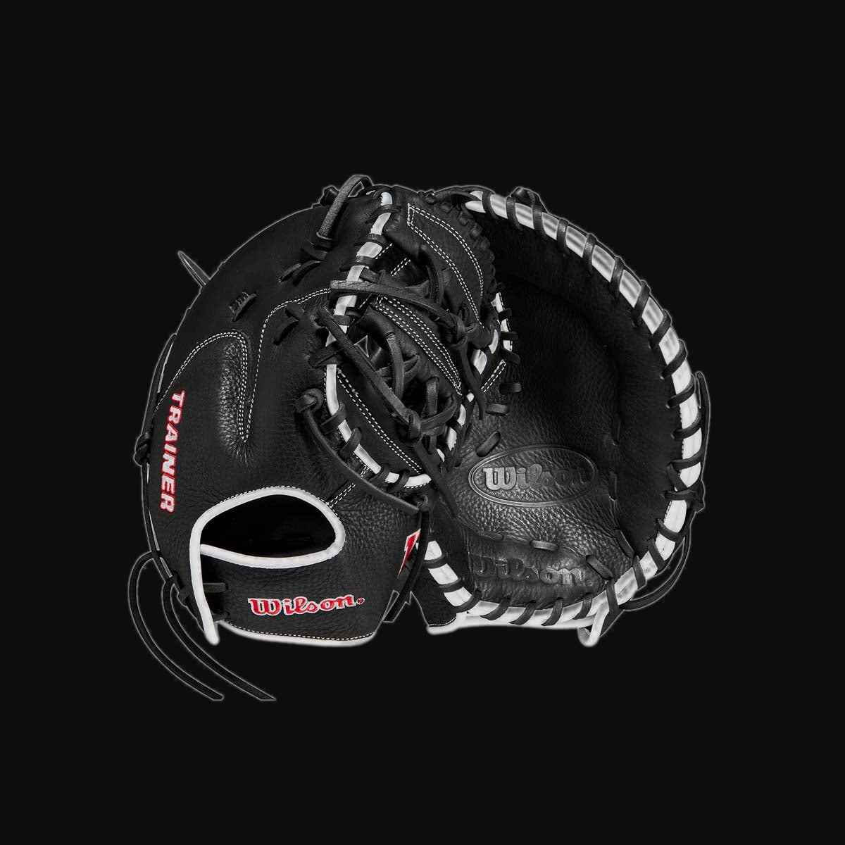 Wilson WBW10091011 11" Baseball First Base Trainer Mitt [bgblk]