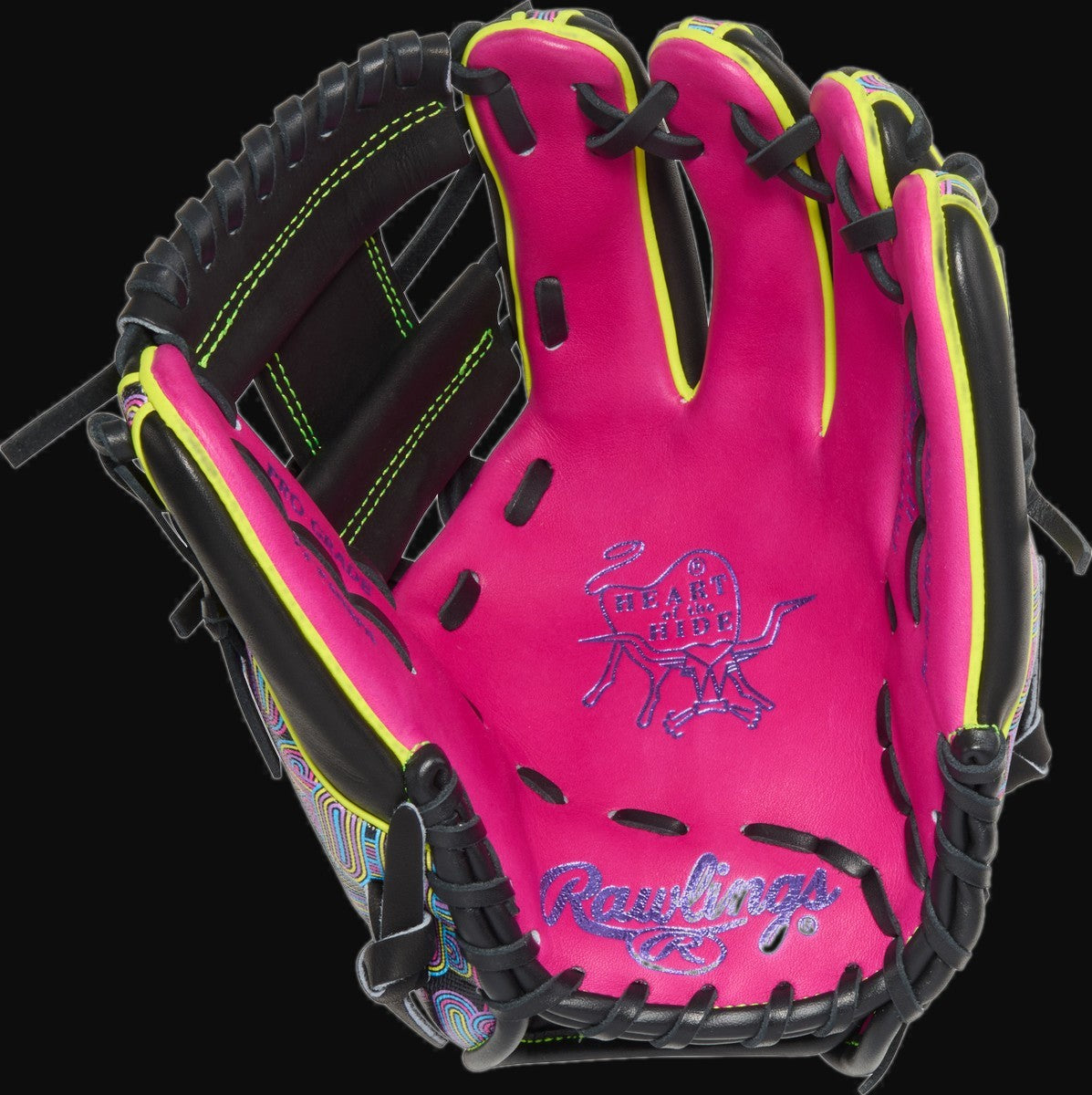 Rawlings Heart of the Hide ColorSync 10.0 PROR934-2BEB Model 11.5" Baseball Infield Glove [bgblk]
