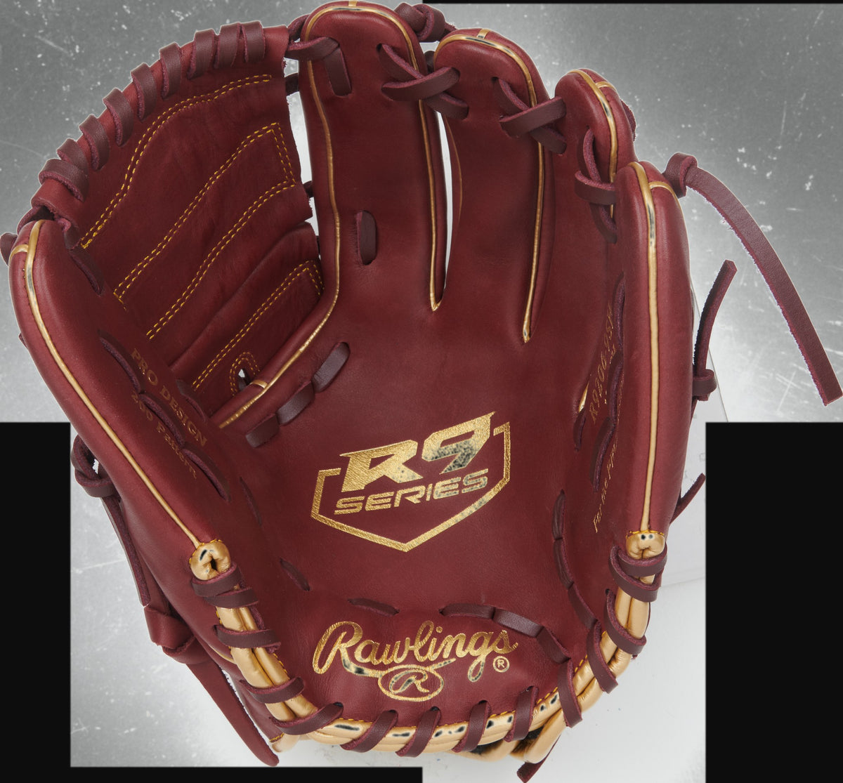Rawlings R9 Series R9206-9SH Model 12" Baseball Pitcher Glove [bgblk]