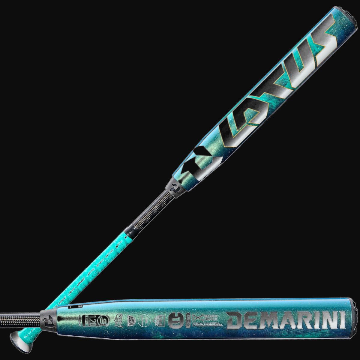 DeMarini 2026 Lotus -11 2-Piece Composite 2-1/4" Barrel Fastpitch Softball Bat [bgblk]