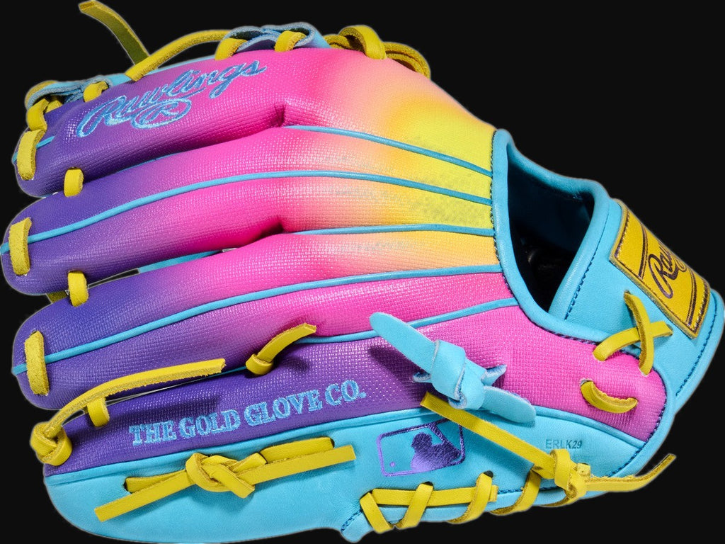 Rawlings Heart of the Hide Funburst 2.0 PROR204U-2CBY Model 11.5" Contour Fit Baseball Infield Glove [bgblk]