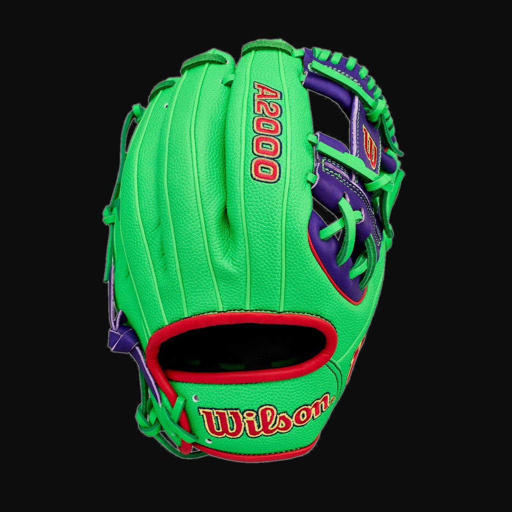 Wilson Limited Edition Big League Chew Swingin' Sour Apple 1786 A2000 11.5" Baseball Glove [bgblk]