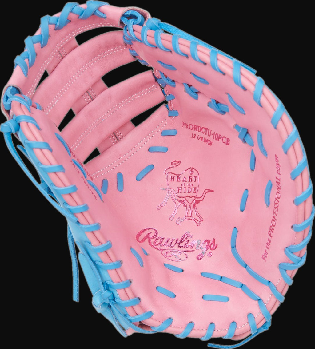 Rawlings Heart of the Hide PRORDCTU-10PCB Model 12.25" Baseball First Base Mitt [bgblk]