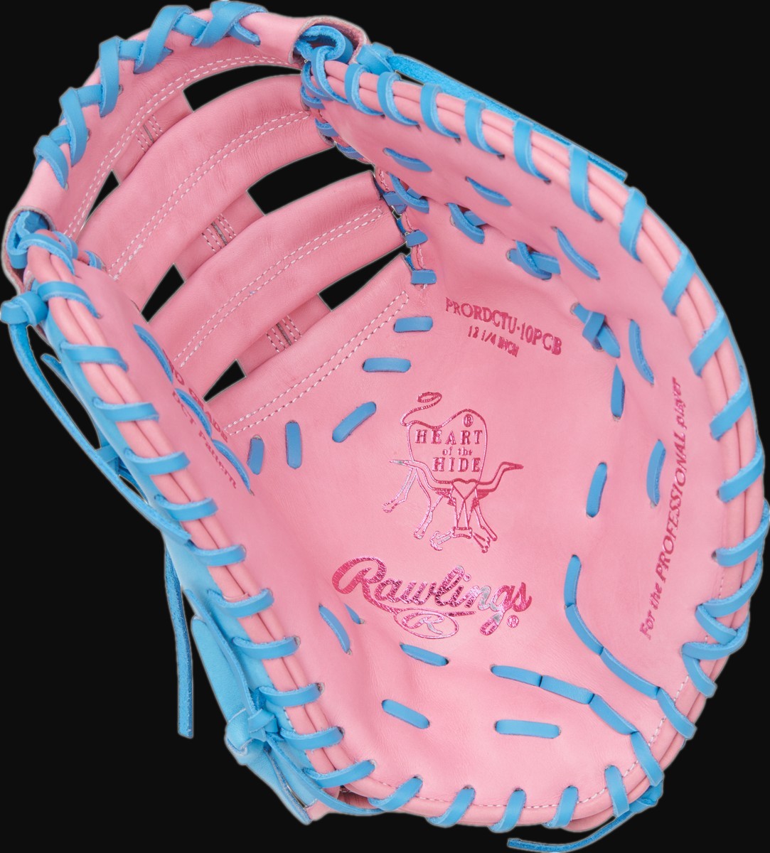 Rawlings Heart of the Hide PRORDCTU-10PCB Model 12.25" Baseball First Base Mitt [bgblk]