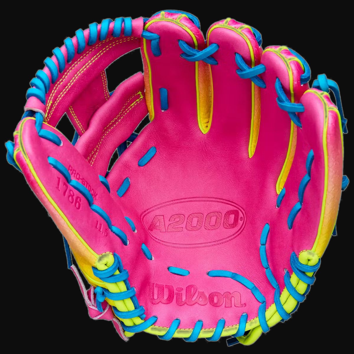 Wilson Fall 2025 A2000 1786 SuperSkin Model 11.5" Infield Baseball Glove [bgblk]