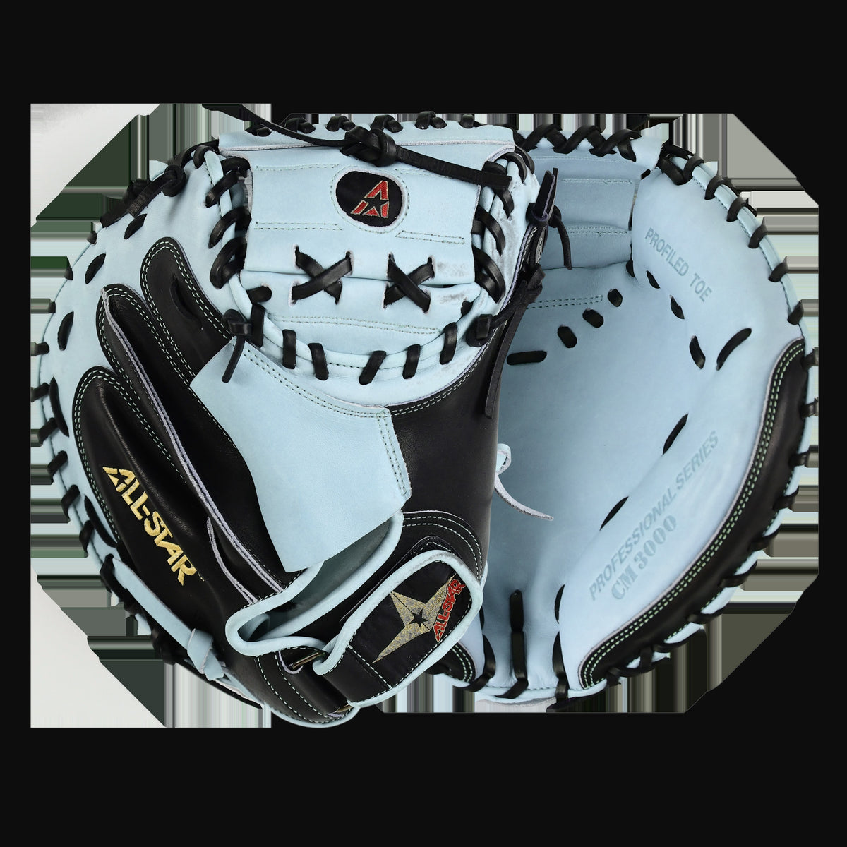 All-Star Pro-Elite 34" Professional Catching Mitt Throws Right [bgblk]