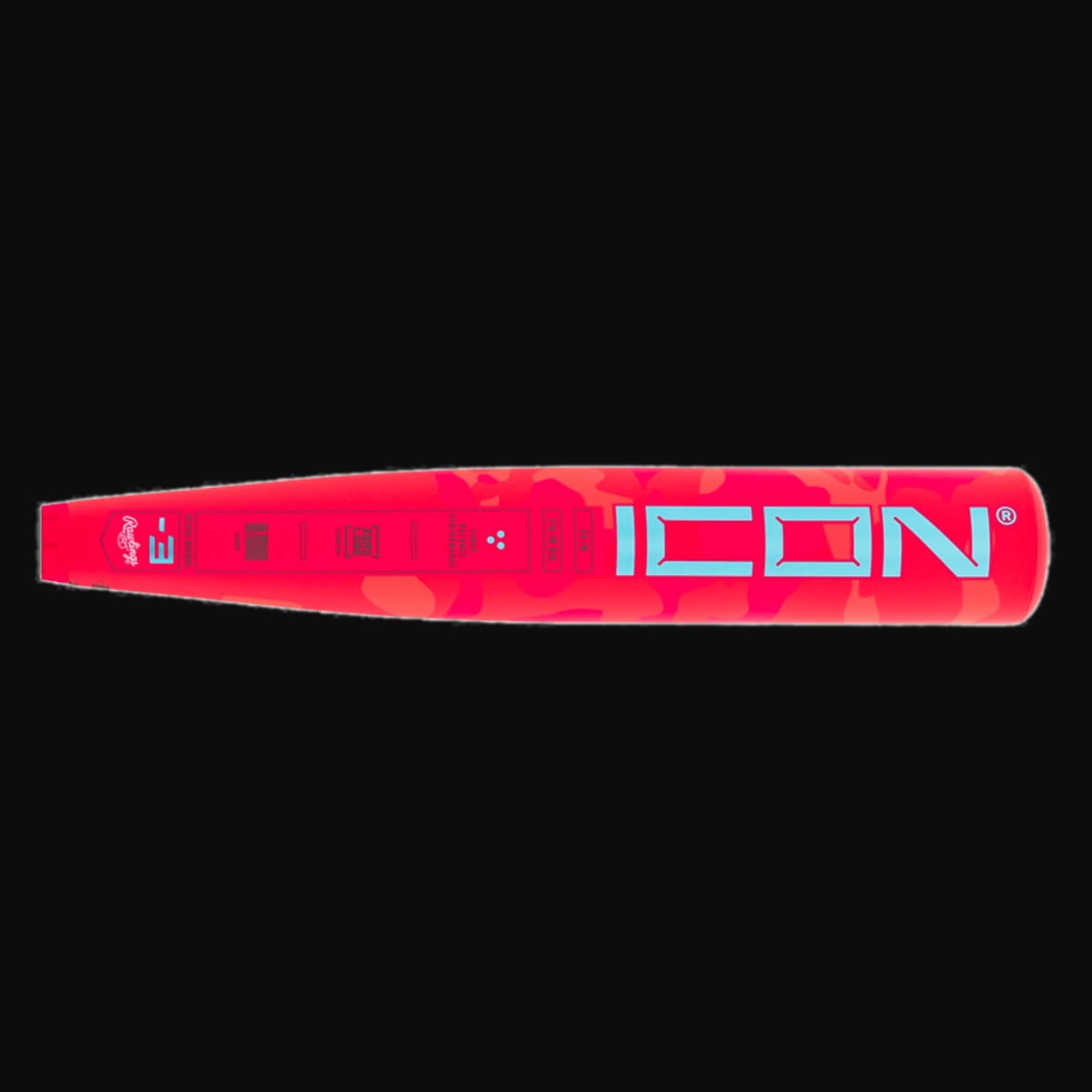 Rawlings Limited Edition Icon Electric Unicorn Model -3 BBCOR Baseball Bat [bgblk]