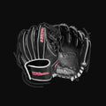 Wilson WBW10090910 10" Baseball Infield Trainer Glove [bgblk]