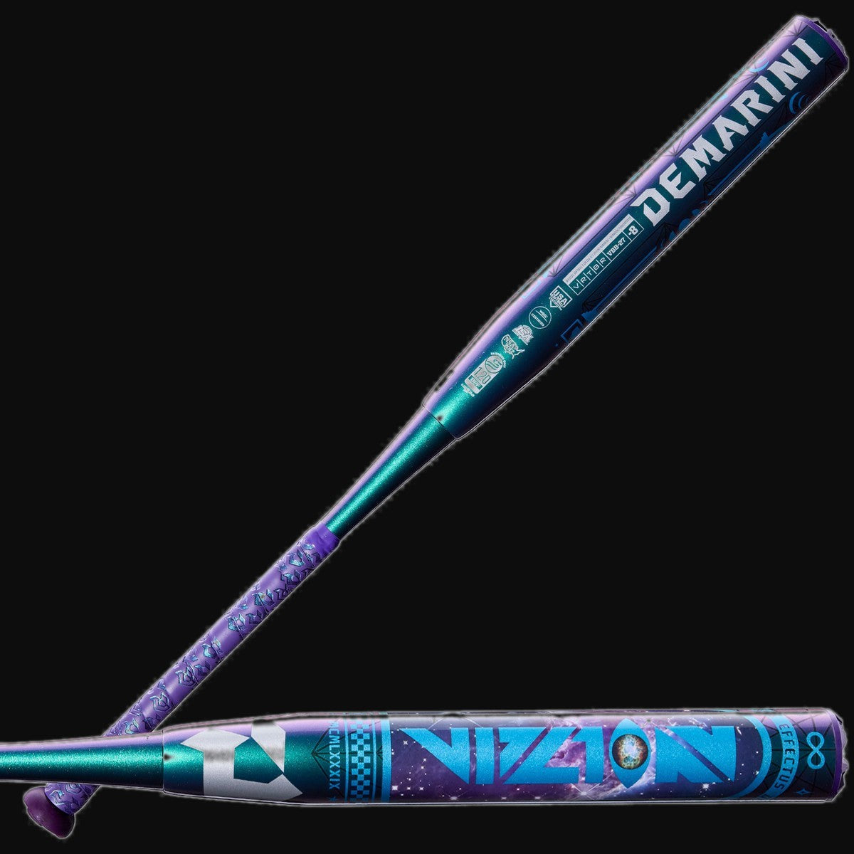 DeMarini 2027 Vizion One-Piece Composite -8 Fastpitch Softball Bat [bgblk]