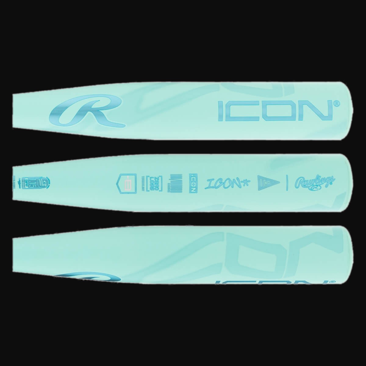 Rawlings 2026 Icon 2-Piece Composite -8 USSSA 2-3/4" Barrel Baseball Bat [bgblk]