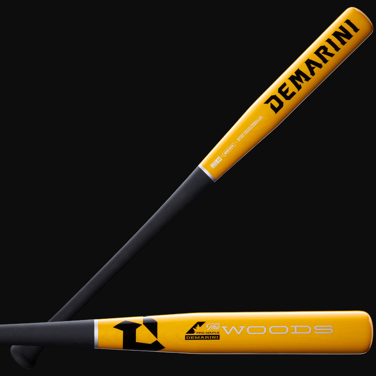 2027 DeMarini The Woods Wood Composite (-3) BBCOR Baseball Bat [bgblk]