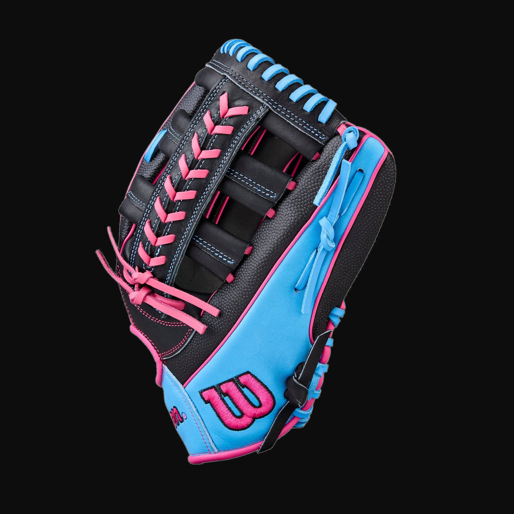 Wilson A1000 1892 Pedroia Fit 12.25" Baseball Outfield Glove with SuperSkin [bgblk]