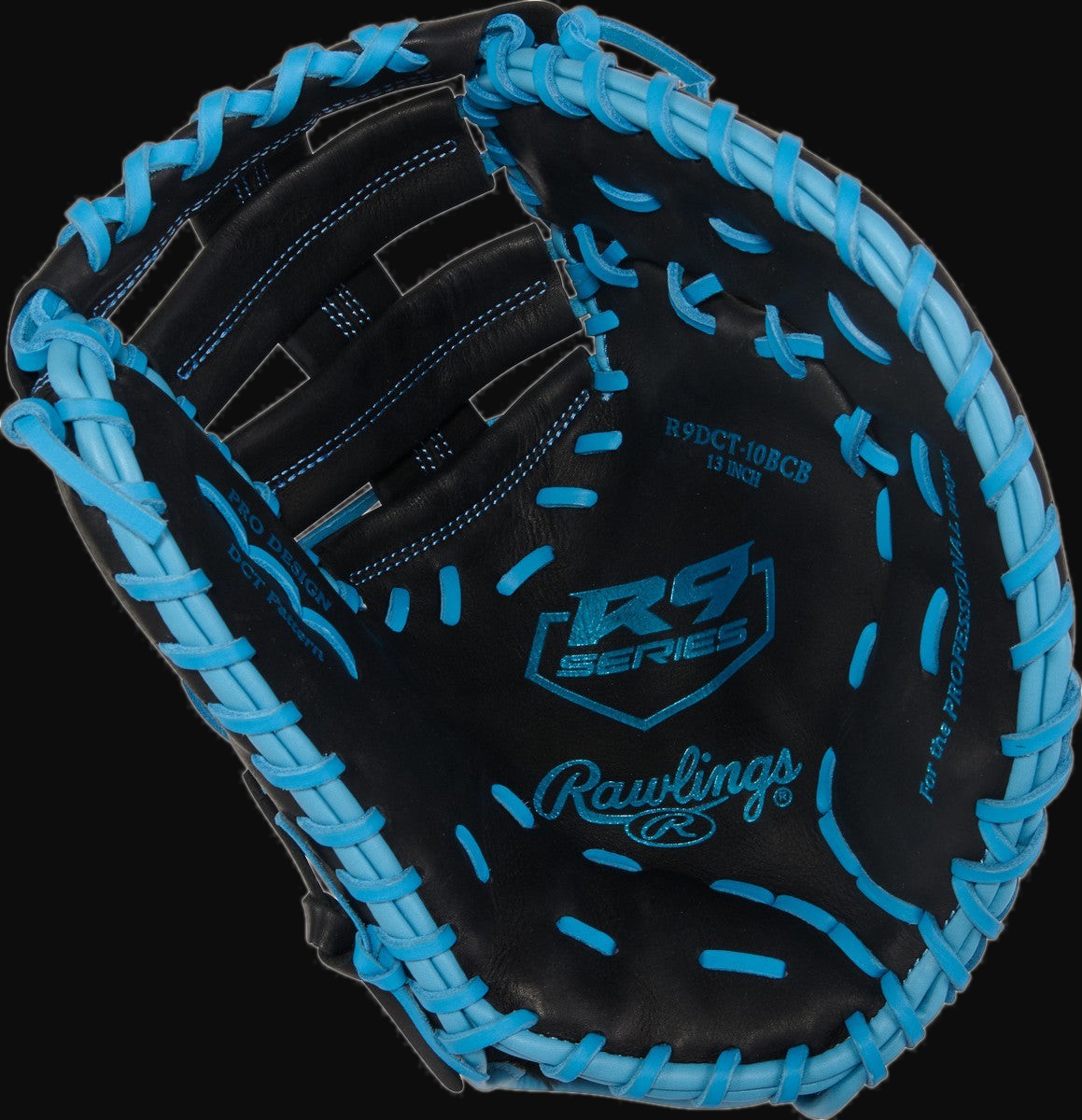 Rawlings R9 Series R9DCT10BCB Model 13" Baseball First Base Mitt [bgblk]