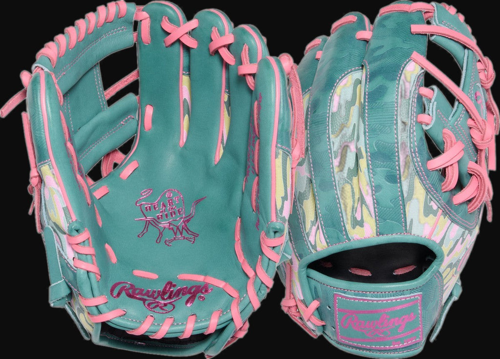 Rawlings Heart of the Hide ColorSync 10.0 PROR204-2SP Model 11.5" Baseball Infield Glove [bgblk]