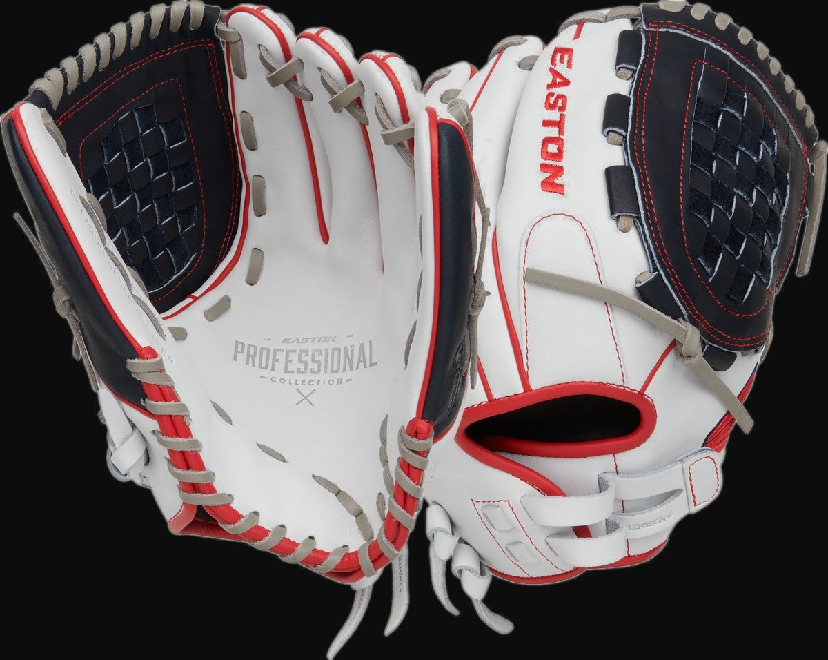 Easton Professional Collection Colorsplash PCFP125-3WN 12.5 In. Fastpitch Outfield Glove [bgblk]