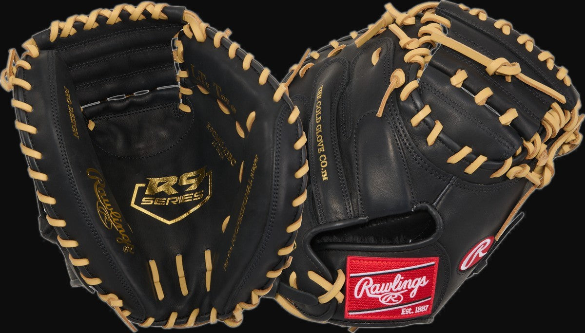 Rawlings R9 Series R9CMU-23BC Model 32" Baseball Catcher's Mitt [bgblk]