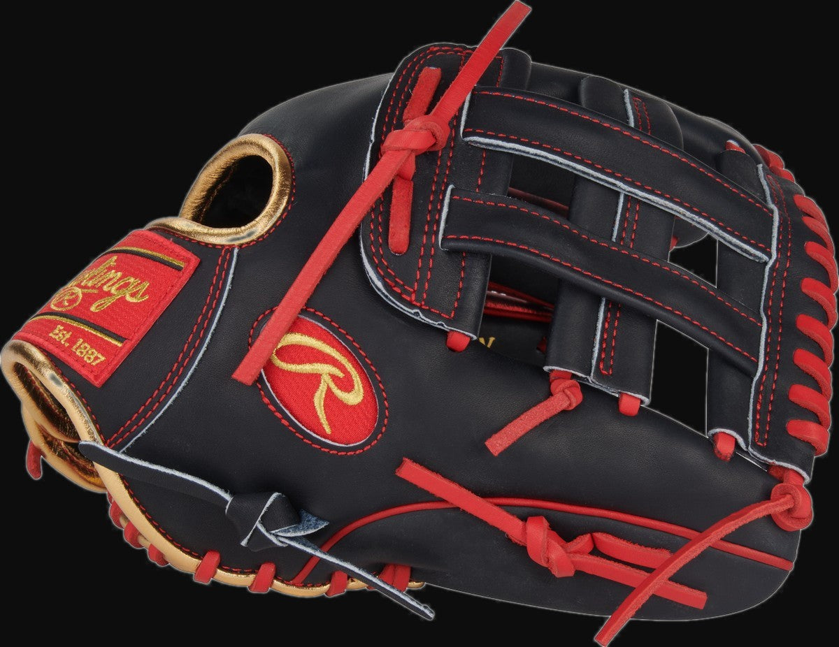 Rawlings Heart of the Hide PRORNA28N Nolan Arenado Model 12" Baseball Infield Glove [bgblk]