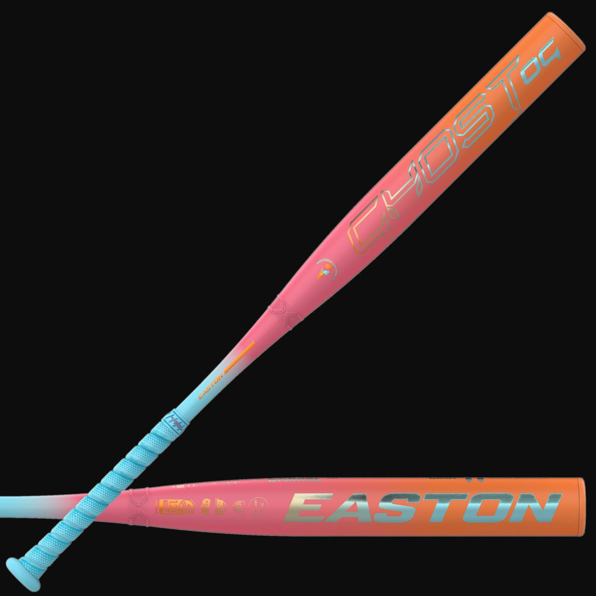 Easton 2026 Ghost OG Rainbow Sherbet 2-Piece Composite -11 Fastpitch Bat [bgblk]