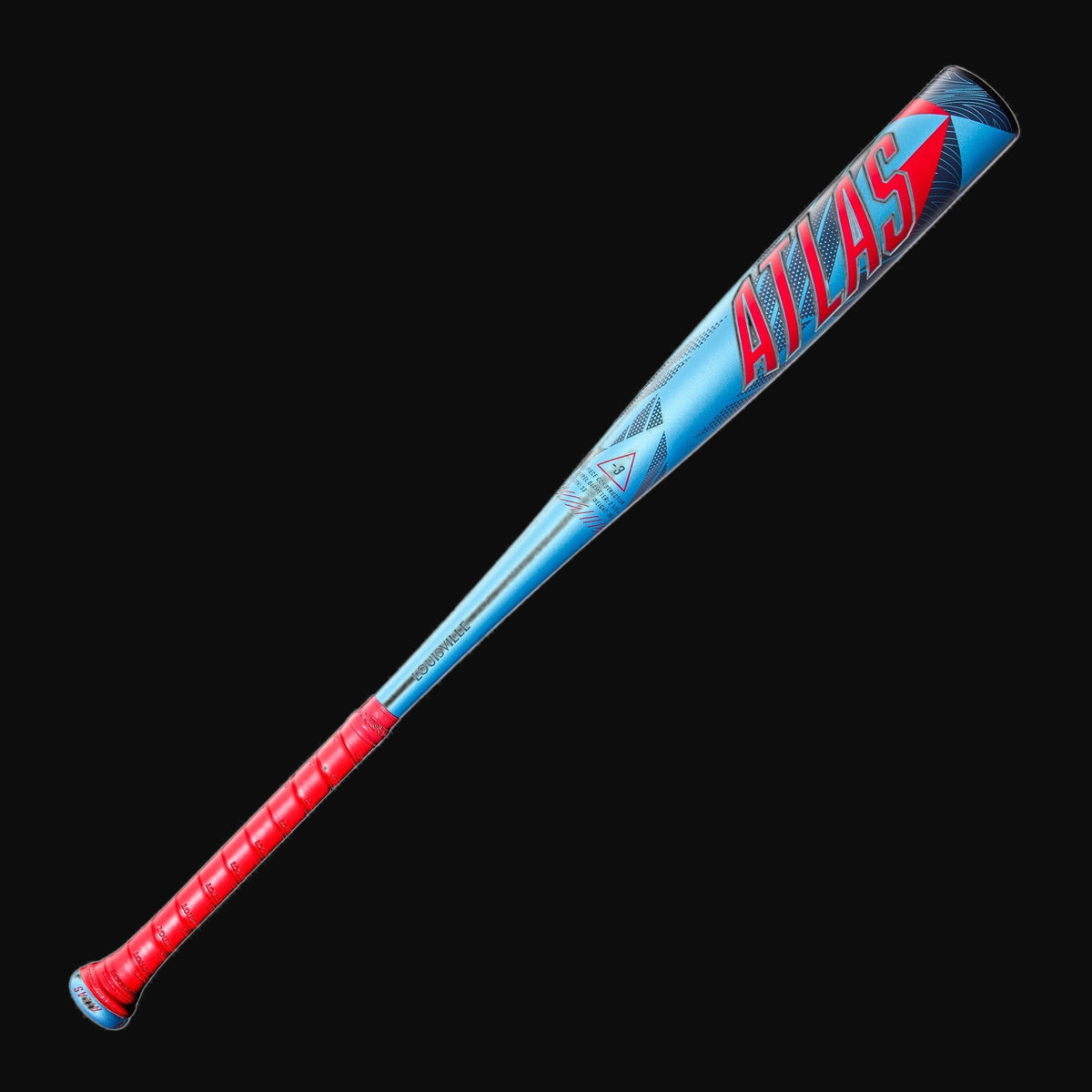 Louisville Slugger 2026 Atlas 1-Piece Alloy 2-5/8" Barrel -3 BBCOR Baseball Bat [bgblk]