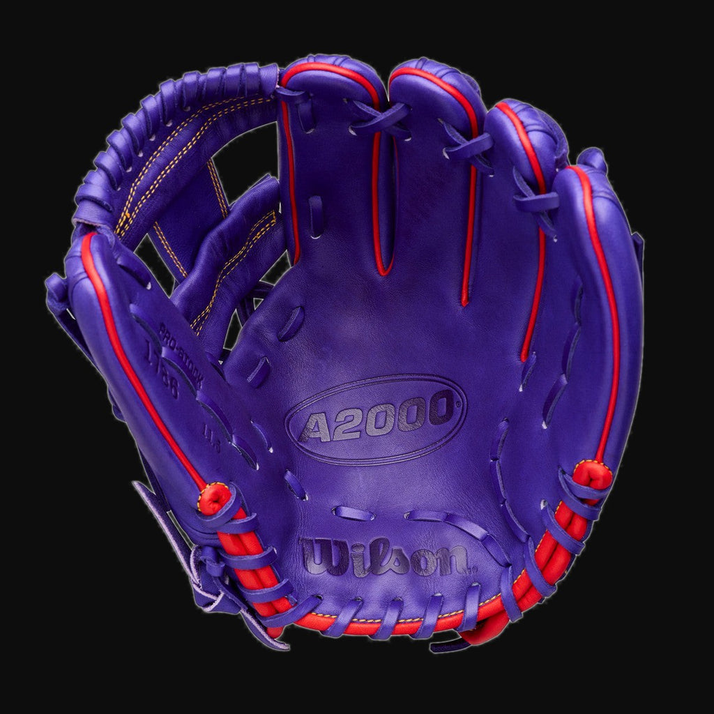 Wilson Limited Edition Big League Chew Ground Ball Grape 1786 A2000 11.5" Baseball Glove [bgblk]