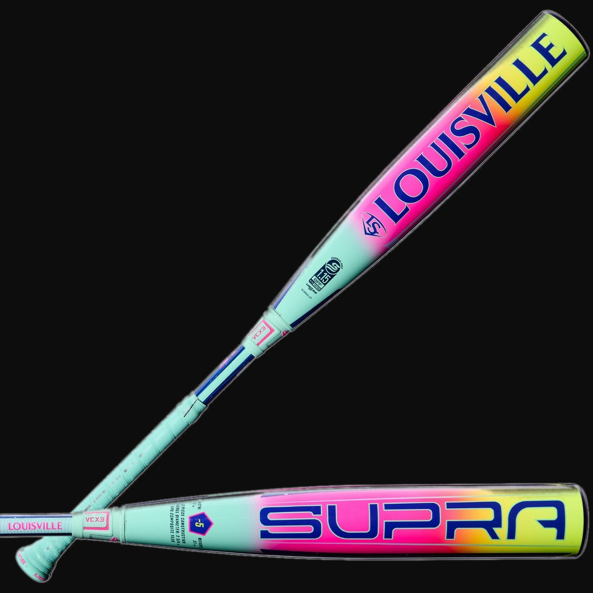 Louisville Slugger 2027 Supra -5 USSSA 2-Piece Composite Baseball Bat [bgblk]