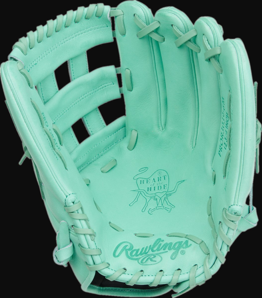 Rawlings Heart of the Hide PROR3039-6M Model 12.75" Baseball Outfield Glove [bgblk]