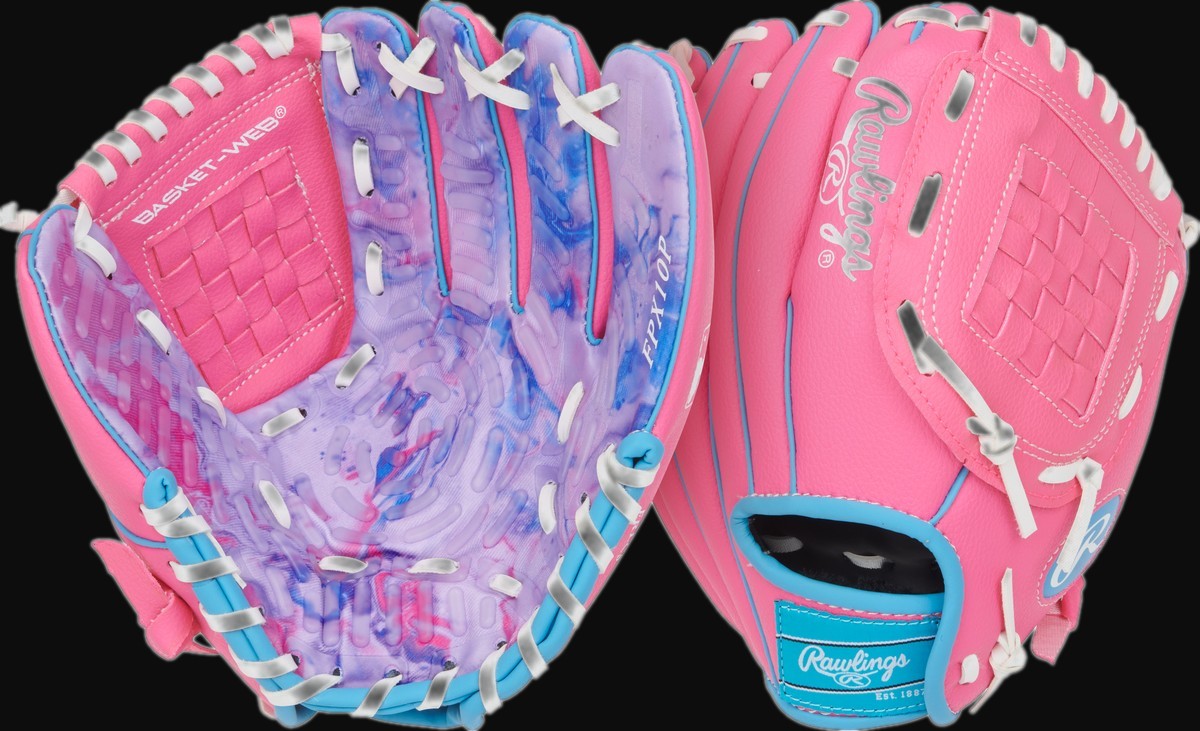 Rawlings Flex Palm Series FPX10P Model 10" Youth Fastpitch Softball Glove [bgblk]