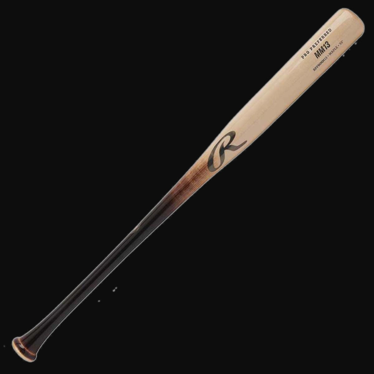 Rawlings Pro Preferred MM13 Maple Baseball Wood Bat [bgblk]