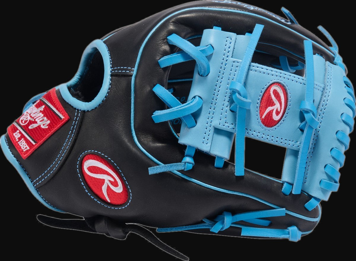 Rawlings R9 Series R9314-2BCB Model 11.5" Baseball Infield Glove [bgblk]