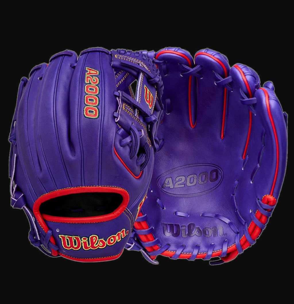 Wilson Limited Edition Big League Chew Ground Ball Grape 1786 A2000 11.5" Baseball Glove [bgblk]