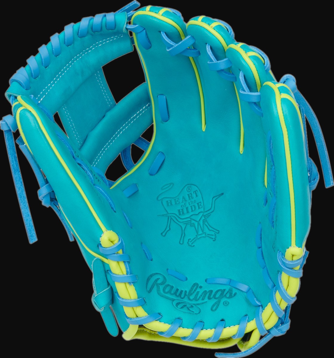 Rawlings Heart of the Hide PROR234U-2TEY Model 11.5" Baseball Pitcher's Glove [bgblk]