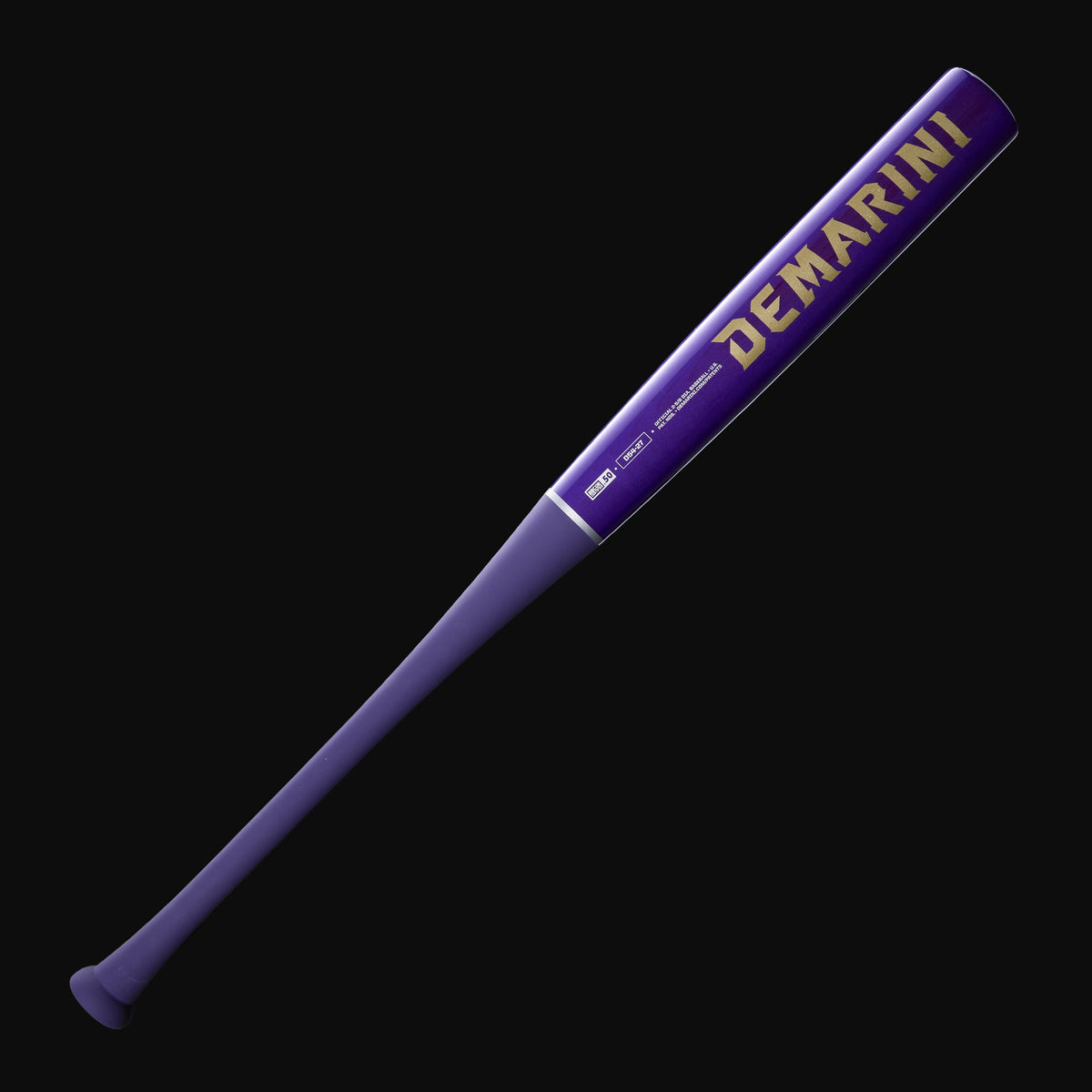 2027 DeMarini Velvet Thunder D54 Wood Composite (-3) BBCOR Baseball Bat [bgblk]