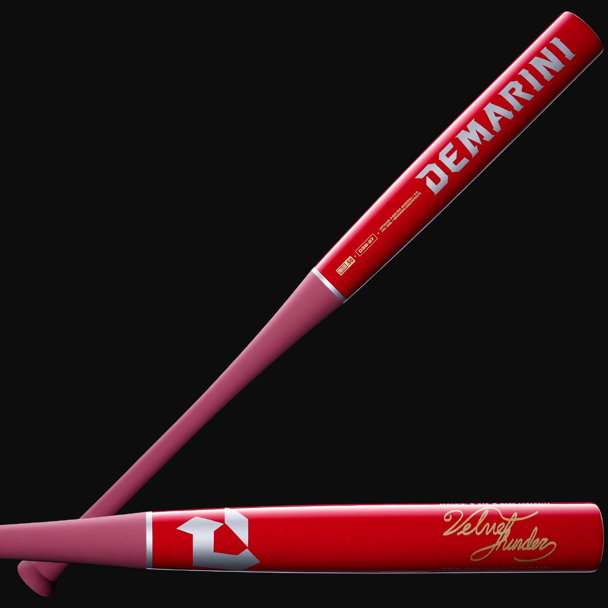 2027 DeMarini Velvet Thunder D38 Wood Composite (-3) BBCOR Baseball Bat [bgblk]