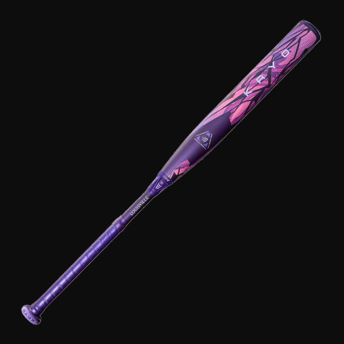 Louisville Slugger 2026 Kryo Limited Edition Thundernight 2-Piece -10 Fastpitch Softball Bat [bgblk]