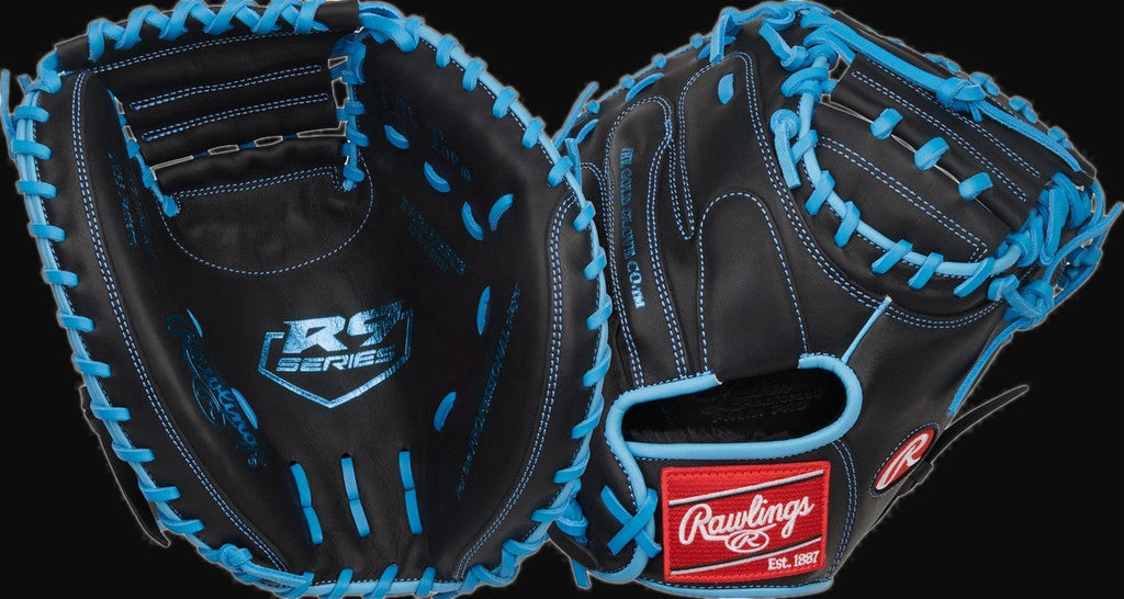 Rawlings R9 Series R9CM325BCB Model 32.5" Baseball Catcher's Mitt [bgblk]