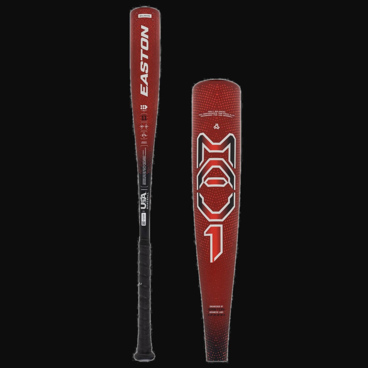 Easton 2025 MAV1 -11 USA Baseball Bat [bgblk]