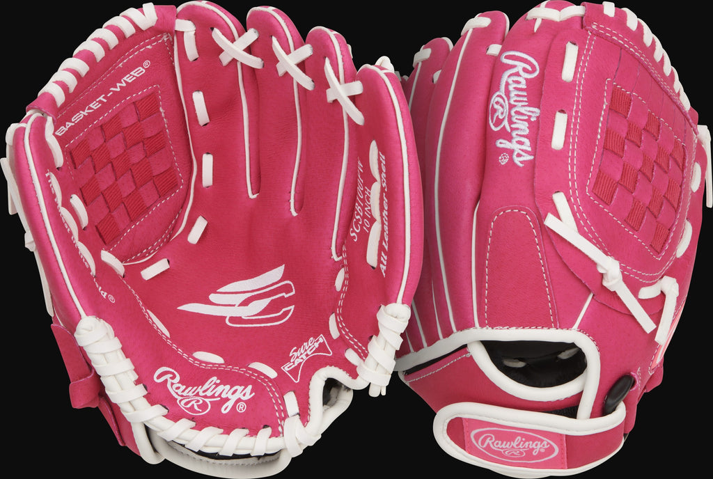 Rawlings Sure Catch Series SCSB100PW Model 10" Youth Fastpitch Softball Glove [bgblk]