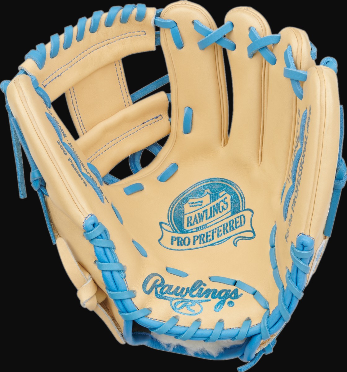 Rawlings Pro Preferred PROS204-2CCB Model 11.5" Baseball Infield Glove [bgblk]