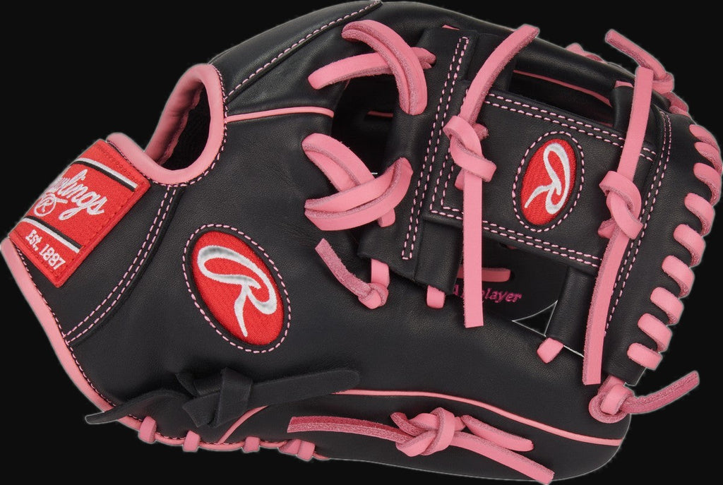 Rawlings R9 Series R9204-2BP Model 11.5" Baseball Infield Glove [bgblk]