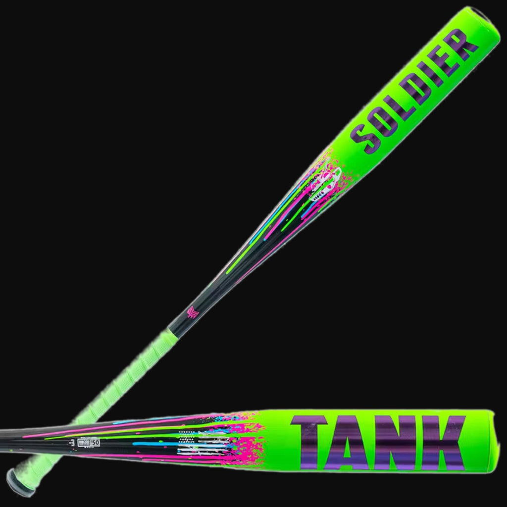Soldier 2026 Tank Drip Collection 1-Piece -3 BBCOR Alloy Baseball Bat [bgblk]