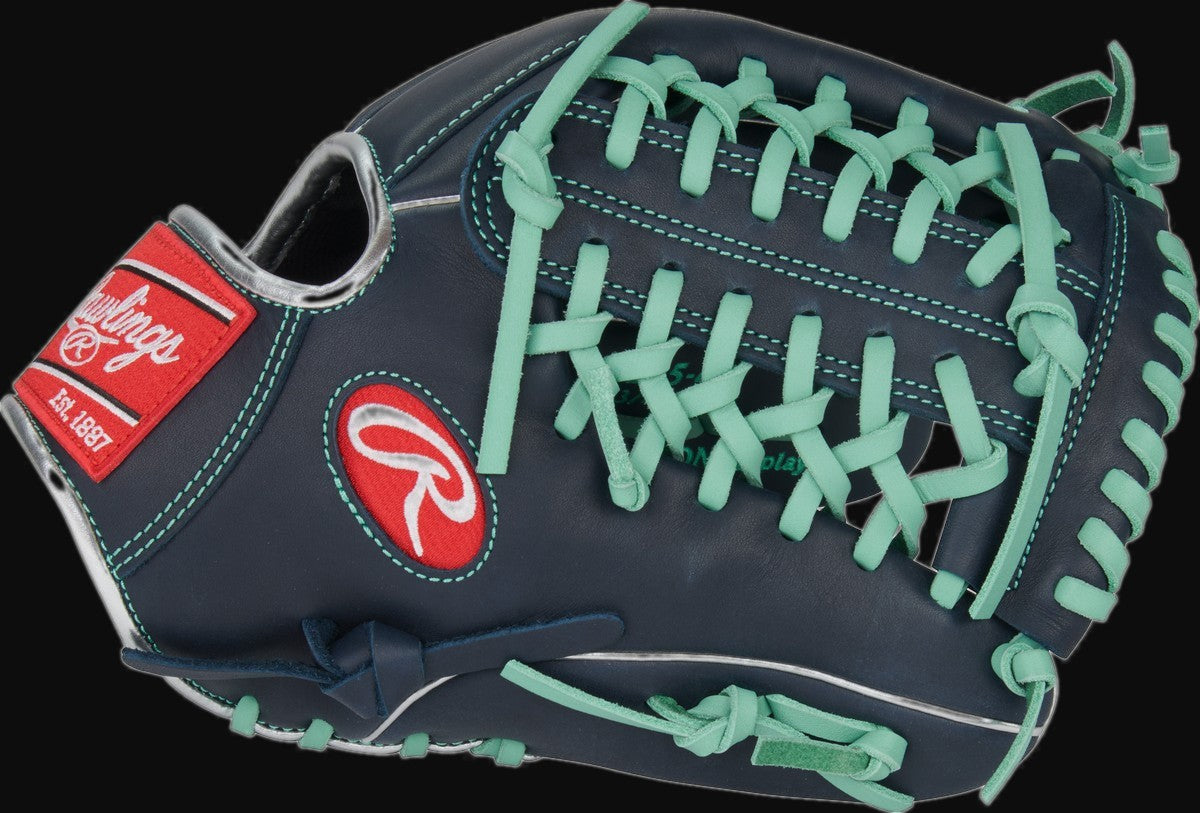 Rawlings R9 Series R9205-4N Model 11.75" Baseball Outfield Glove [bgblk]