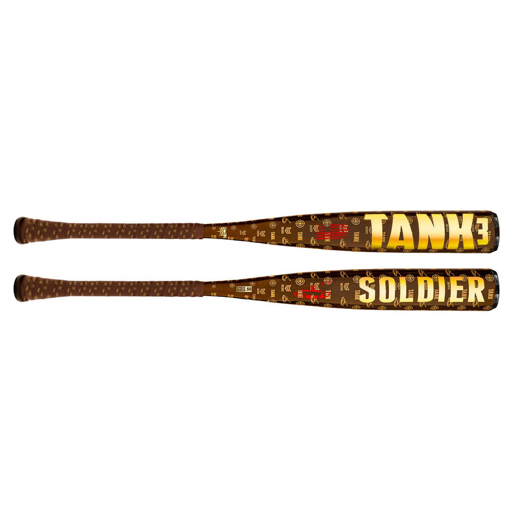 Soldier 2026 Tank 1-Piece -3 BBCOR Baseball Bat