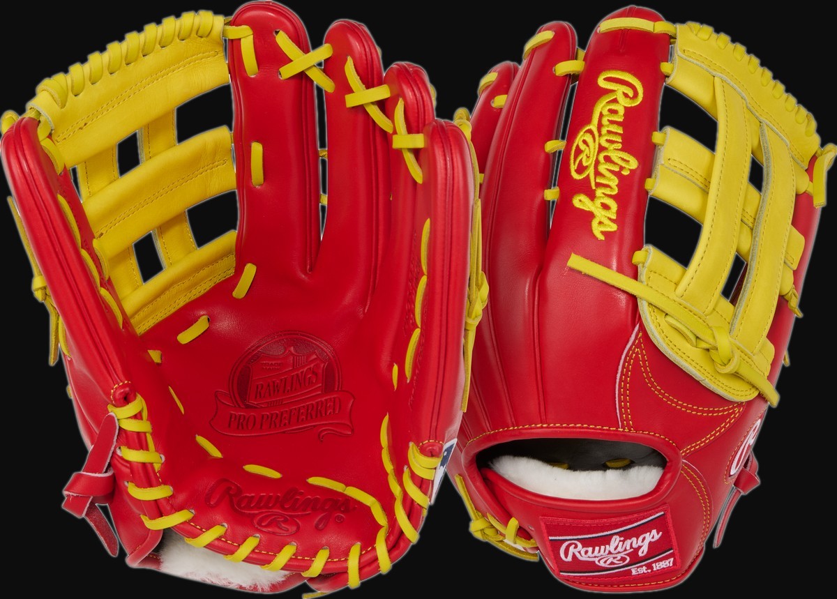 Rawlings Pro Preferred PROS3039-6S Model 12.75" Baseball Outfield Glove [bgblk]