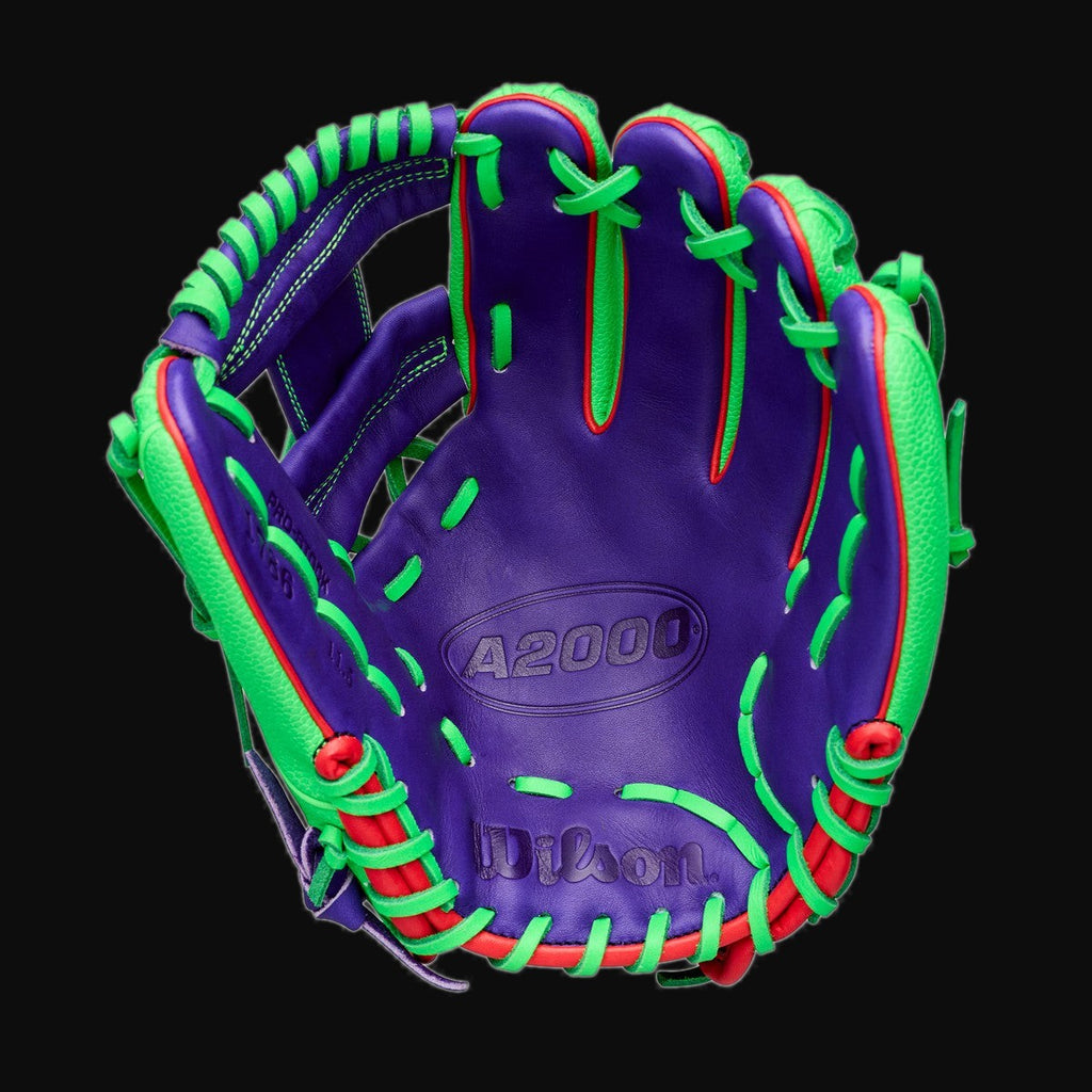 Wilson Limited Edition Big League Chew Swingin' Sour Apple 1786 A2000 11.5" Baseball Glove [bgblk]